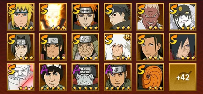 火影忍者V12 18S忍 41A忍 170忍 2457S碎片 19通灵 1000W战力 前500名 上忍