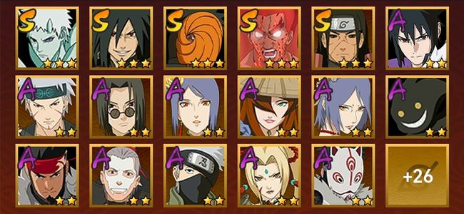 火影忍者V11 9S忍 35A忍 115忍 1212S碎片 18通灵 400W战力 前1000名 上忍