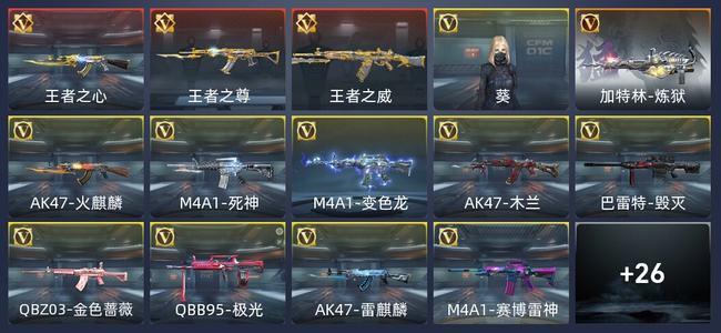 穿越火线：枪战王者V1 3王者 39英雄武器 1英雄角色 41万化 新锐