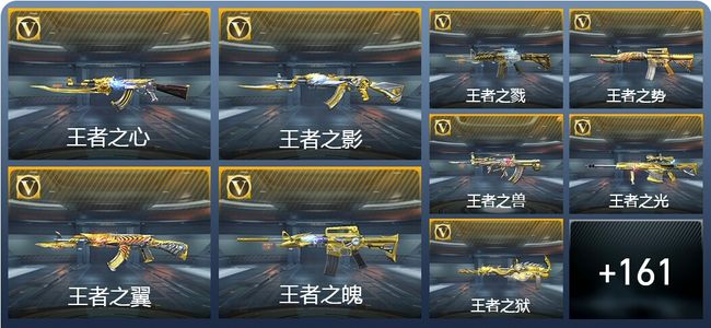 穿越火线：枪战王者V9 36王者武器 207英雄武器 12英雄角色 571万化 大师