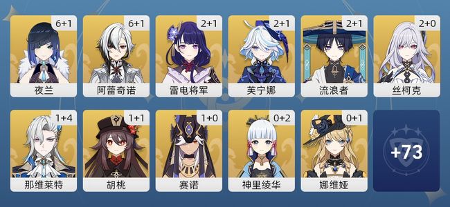 原神107黄 80角色黄 27武器黄 38五星角色 23五星武器 男主 60级