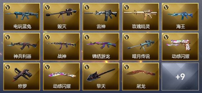 穿越火线（CF）15V武器 11皮肤 可排位 新锐