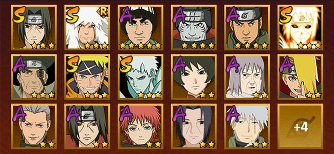 火影忍者V1 5S忍 17A忍 89忍 687S碎片 15通灵 700W战力 前100名 中忍