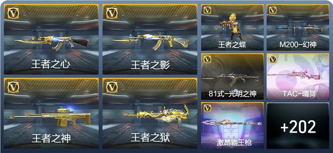 穿越火线：枪战王者V6 14王者武器 211英雄武器 5英雄角色 455万化 枪皇