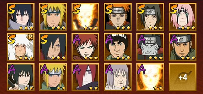 火影忍者V6 8S忍 20A忍 120忍 1272S碎片 500W战力 中忍