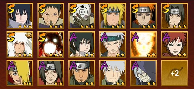 火影忍者V9 8S忍 11A忍 81忍 938S碎片 13通灵 300W战力 中忍