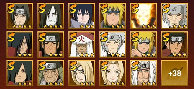 火影忍者V9 27S忍 38A忍 214忍 3209S碎片 19通灵 1000W战力 前500名 见习