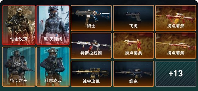 三角洲行动总资产118M 8干员外观 20传说枪械 铂金