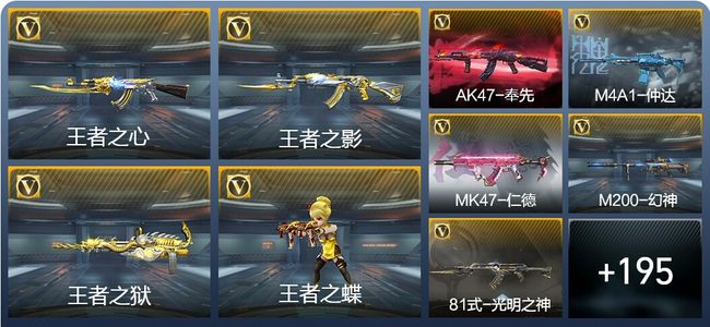 穿越火线：枪战王者V5 14王者武器 228英雄武器 6英雄角色 416万化 枪神