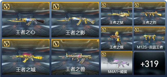 穿越火线：枪战王者23王者武器 328英雄武器 9英雄角色 569万化 枪圣SSS