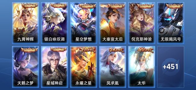 王者荣耀V10 8典藏 38传说 140史诗 463皮肤 绝世王者