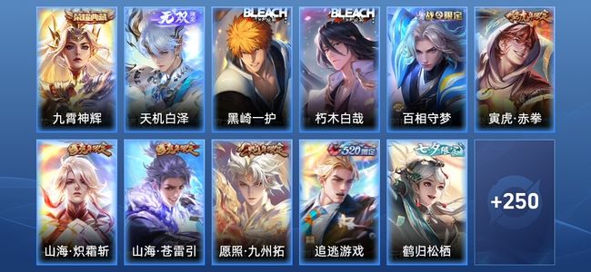 王者荣耀【苹果版】V8 1典藏 1无双 19传说 77史诗 260皮肤 至尊星耀V