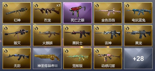 穿越火线（CF）25V武器 1V角色 12皮肤 可排位 新锐