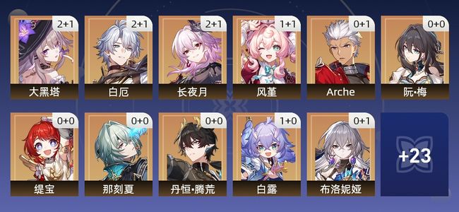 崩坏：星穹铁道37黄 21角色黄 16光锥黄 13五星角色 9五星光锥 70级 女主