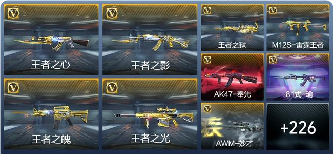 穿越火线：枪战王者V8 21王者武器 258英雄武器 8英雄角色 540万化 专家S