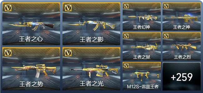穿越火线：枪战王者30王者武器 268英雄武器 11英雄角色 558万化 专家S