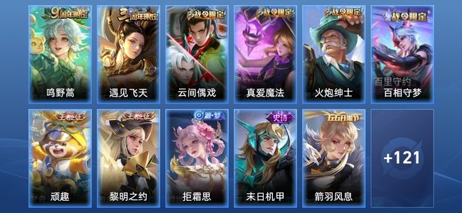 王者荣耀V4 1传说 27史诗 133皮肤 122英雄 永恒钻石I