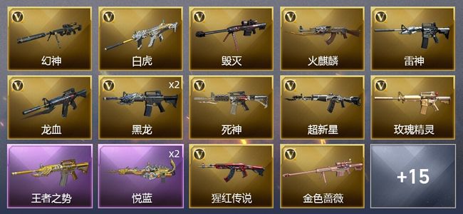 穿越火线（CF）2王者武器 24V武器 21皮肤 可排位