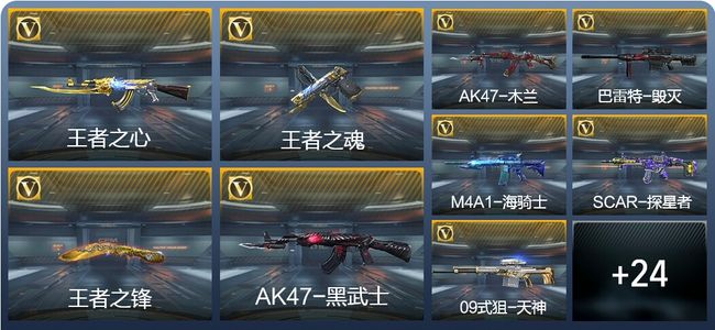 穿越火线：枪战王者V5 5王者武器 33英雄武器 1英雄角色 53万化 枪皇SS