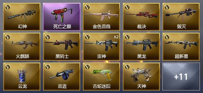 穿越火线（CF）2王者武器 25V武器 8皮肤 可排位 传奇