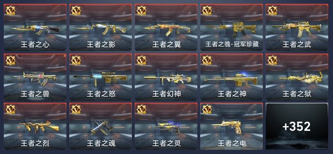 穿越火线：枪战王者50王者 352英雄武器 14英雄角色 680万化 传奇