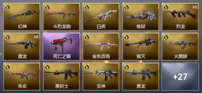 穿越火线（CF）1王者武器 48V武器 1V角色 12皮肤 可排位 传奇