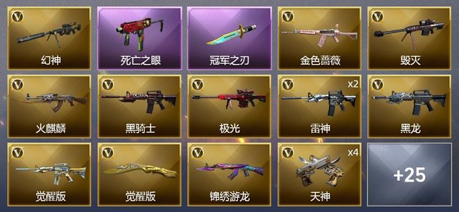穿越火线（CF）40V武器 1V角色 14皮肤 可排位 传奇