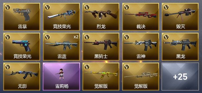 穿越火线（CF）57V武器 2V角色 11皮肤 可排位