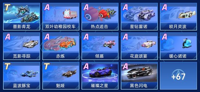 QQ飞车手游V8 3永久T车 47永久A车 81永久赛车 32宠物 女号 铂金