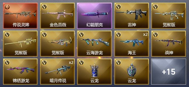 穿越火线（CF）1传说武器 31V武器 11皮肤 可排位 传奇