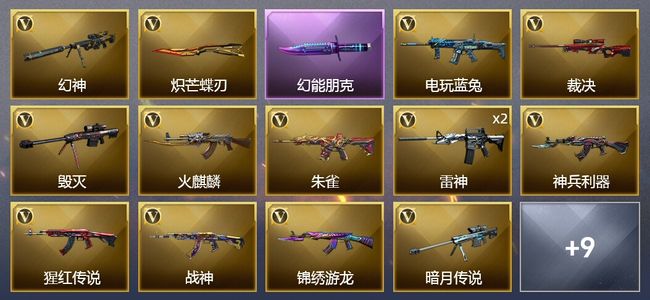 穿越火线（CF）1王者武器 24V武器 13皮肤 可排位 传奇