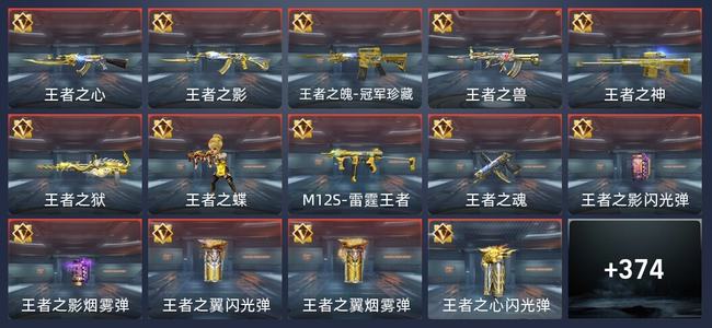 穿越火线：枪战王者V8 25王者 376英雄武器 13英雄角色 804万化 新锐