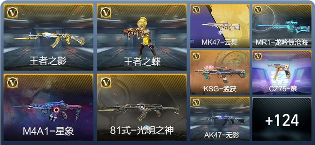 穿越火线：枪战王者V6 2王者武器 147英雄武器 8英雄角色 284万化 专家S