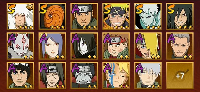 火影忍者V9 5S忍 19A忍 76忍 681S碎片 17通灵 400W战力 前500名 暗部