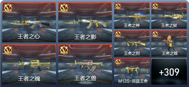 穿越火线：枪战王者V9 炫闪23王者 318英雄武器 11英雄角色 607万化 传奇