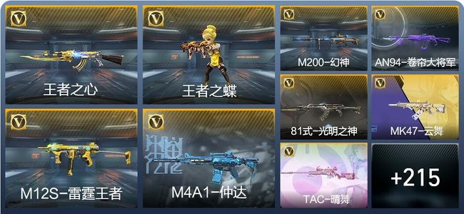 穿越火线：枪战王者V3 9王者武器 224英雄武器 9英雄角色 371万化 枪皇SS