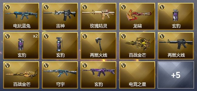 穿越火线（CF）16V武器 1V角色 4皮肤 可排位 新锐