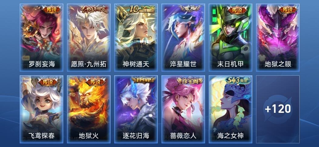 王者荣耀V6 1星传说 9传说 32史诗 132皮肤 永恒钻石V