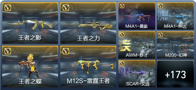 穿越火线：枪战王者V7 9王者武器 205英雄武器 5英雄角色 376万化 枪皇SSS