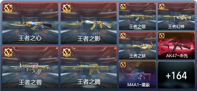 穿越火线：枪战王者V8 38王者 173英雄武器 4英雄角色 293万化 枪圣