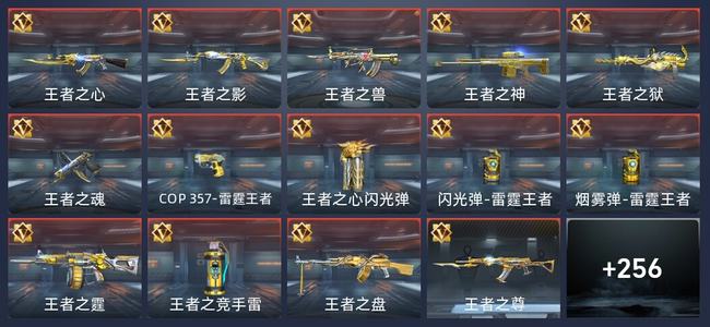 穿越火线：枪战王者V4 14王者 259英雄武器 11英雄角色 403万化 枪皇SSS