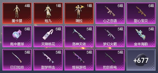 和平精英1载具 29升级枪 17粉装 11尾迹 417枪皮 273套装 141897热力 28印记 王牌