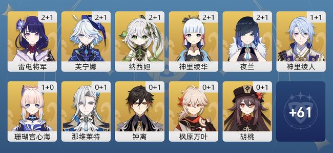 原神79黄 53角色黄 26武器黄 27五星角色 26五星武器 男主 60级