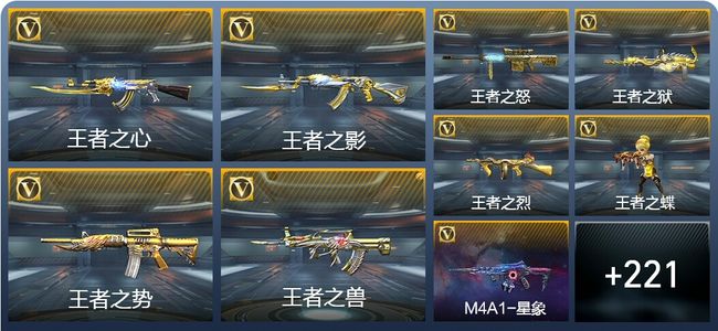 穿越火线：枪战王者V8 14王者武器 265英雄武器 6英雄角色 289万化 枪皇SS