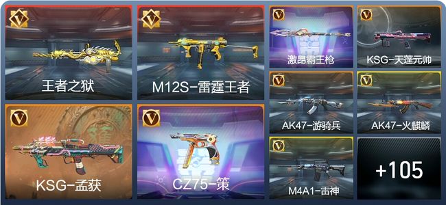 穿越火线：枪战王者V6 2王者 123英雄武器 3英雄角色 205万化 专家S