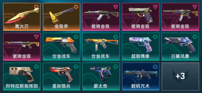 无畏契约2橙皮 4紫皮 17皮肤 10920皮肤总价值 350已用源晶
