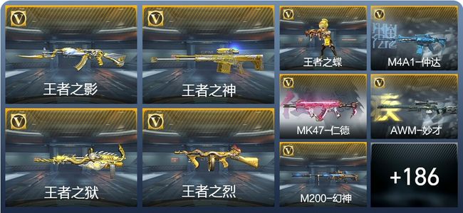 穿越火线：枪战王者V3 18王者武器 195英雄武器 11英雄角色 383万化 枪圣SSS