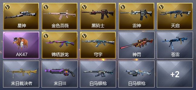 穿越火线（CF）7V武器 2V角色 4皮肤 可排位 新锐