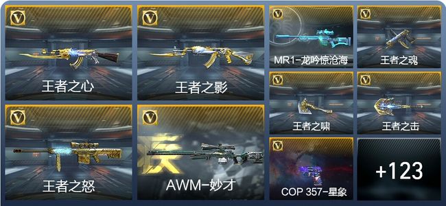 穿越火线：枪战王者V8 6王者武器 137英雄武器 5英雄角色 290万化 专家