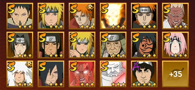 火影忍者V11 16S忍 36A忍 175忍 1996S碎片 17通灵 800W战力 前500名 上忍